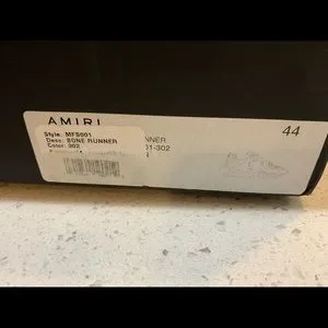 Brand new Amiri Bone Runners. Mint size 44 (101/2 US) Shoes | Brand New Amiri Bone Runners Mint Size 44 112 Us  main image 4
